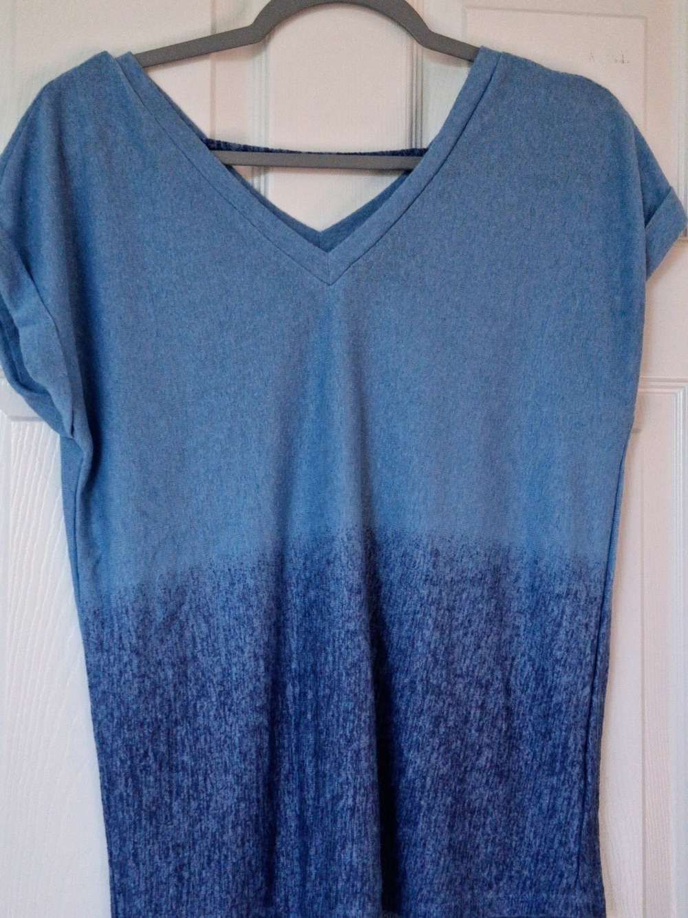bobeau Blue Ombre Short Sleeve Tee